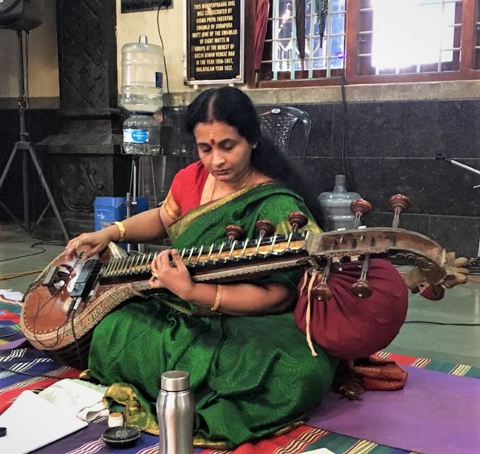 Dr. Anuradha Mahesh with Veena